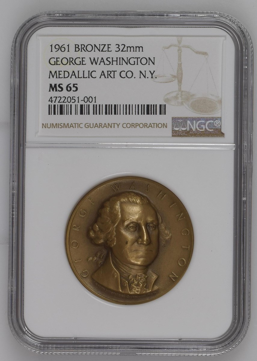George Washington Presidential Art Medal Coin Details - George