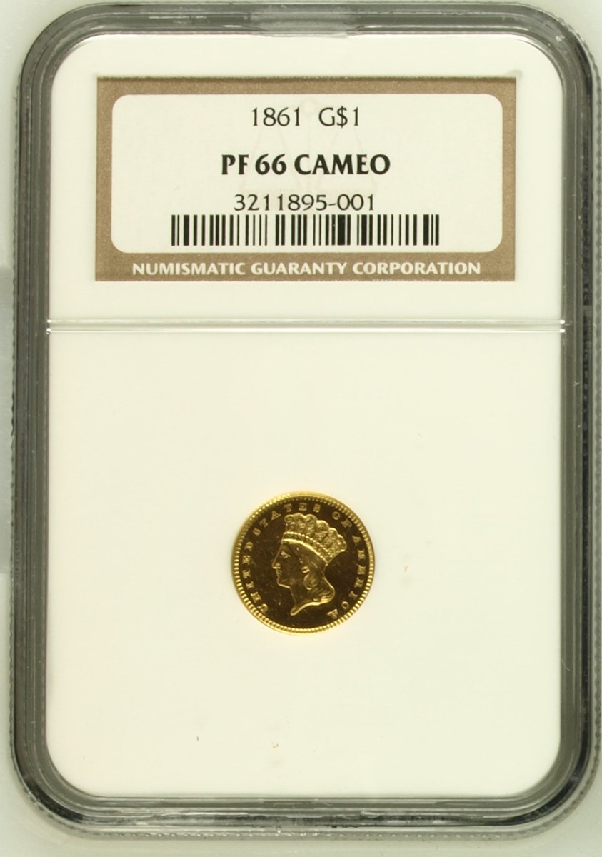 1861 G$1 PF | Coin Explorer | NGC