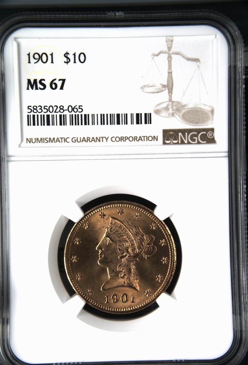 1901 $10 MS | Coin Explorer | NGC