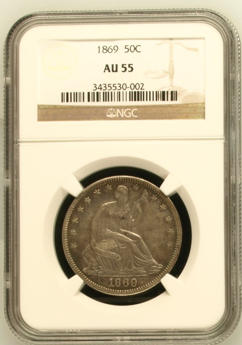 1869 50C MS | Coin Explorer | NGC