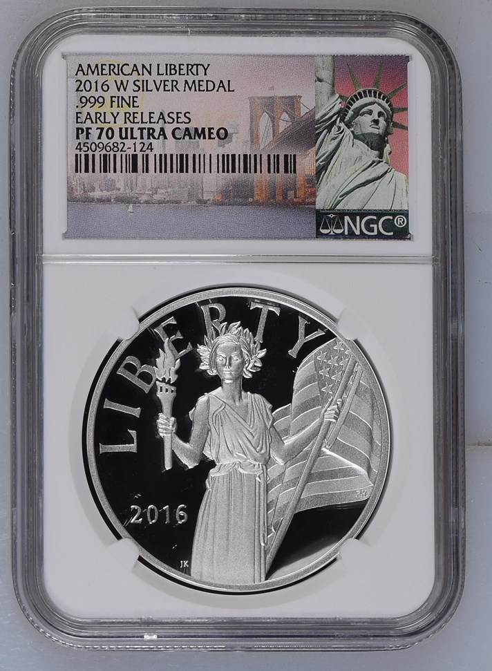 2016 W SILVER .999 FINE MEDAL PF | Coin Explorer | NGC