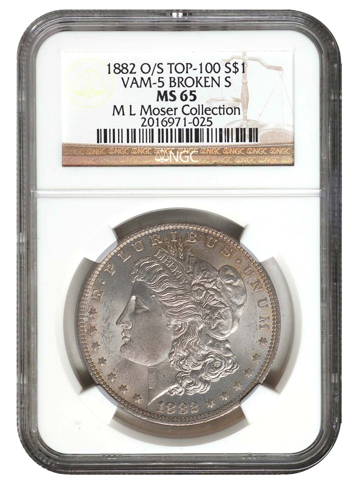 1882 O/S $1 MS | Coin Explorer | NGC