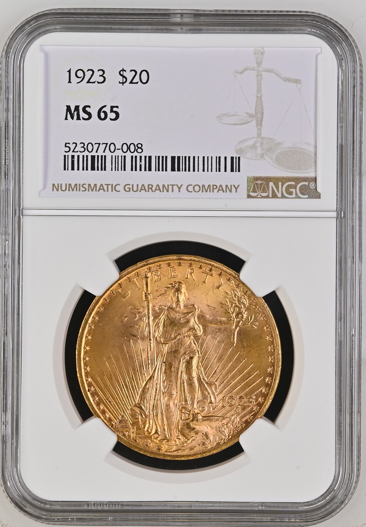 1923 $20 MS | Coin Explorer | NGC