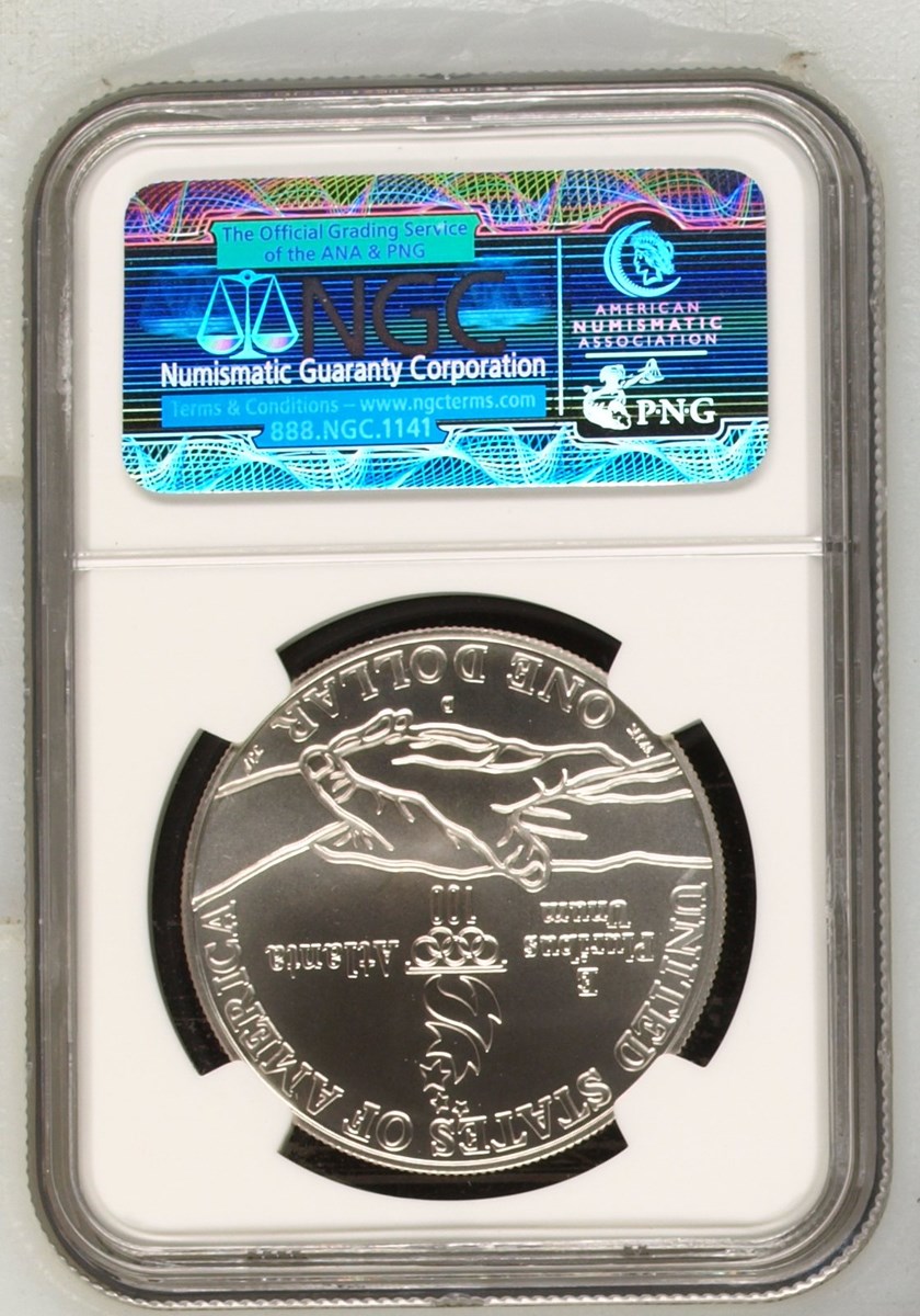1995 D OLYMPICS - PARALYMPICS S$1 MS | Coin Explorer | NGC