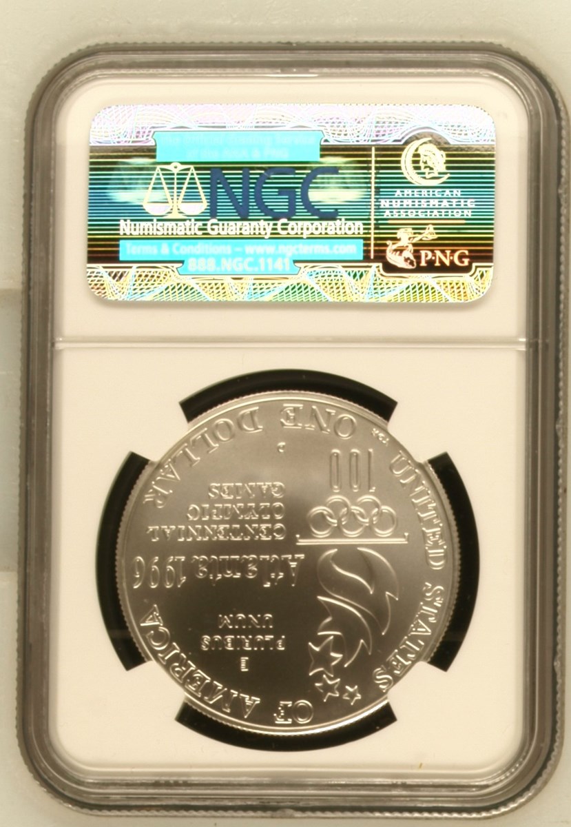 1996 D OLYMPICS - PARALYMPICS S$1 MS | Coin Explorer | NGC
