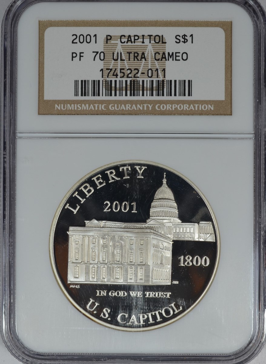 2001 P CAPITOL VISITOR CENTER S$1 PF | Coin Explorer | NGC