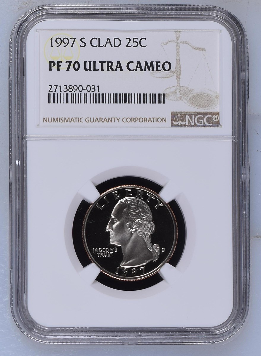 1997 S CLAD 25C PF | Coin Explorer | NGC