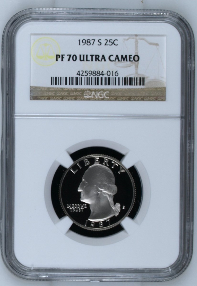 1987 S 25C PF | Coin Explorer | NGC