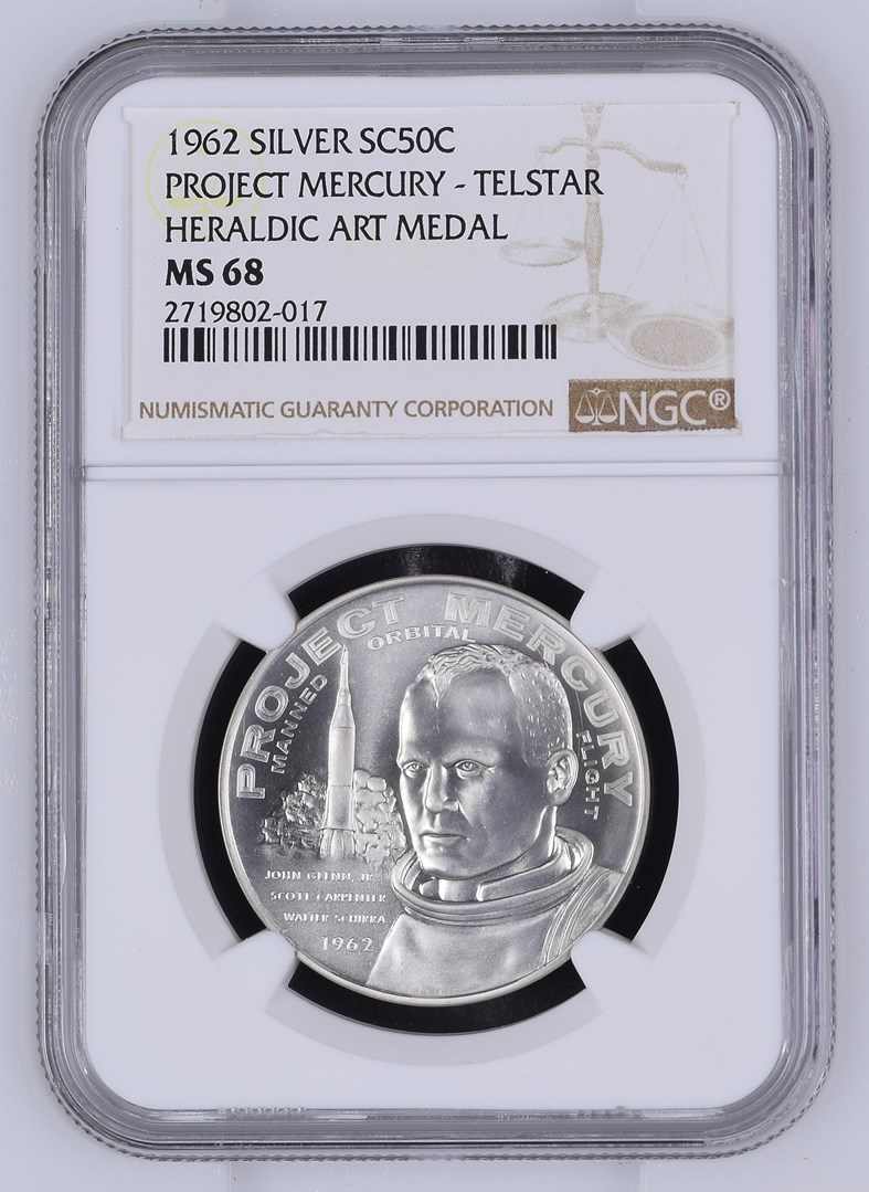 1962 SILVER PROJECT MERCURY - TELSTAR SC50C MS | Coin Explorer | NGC