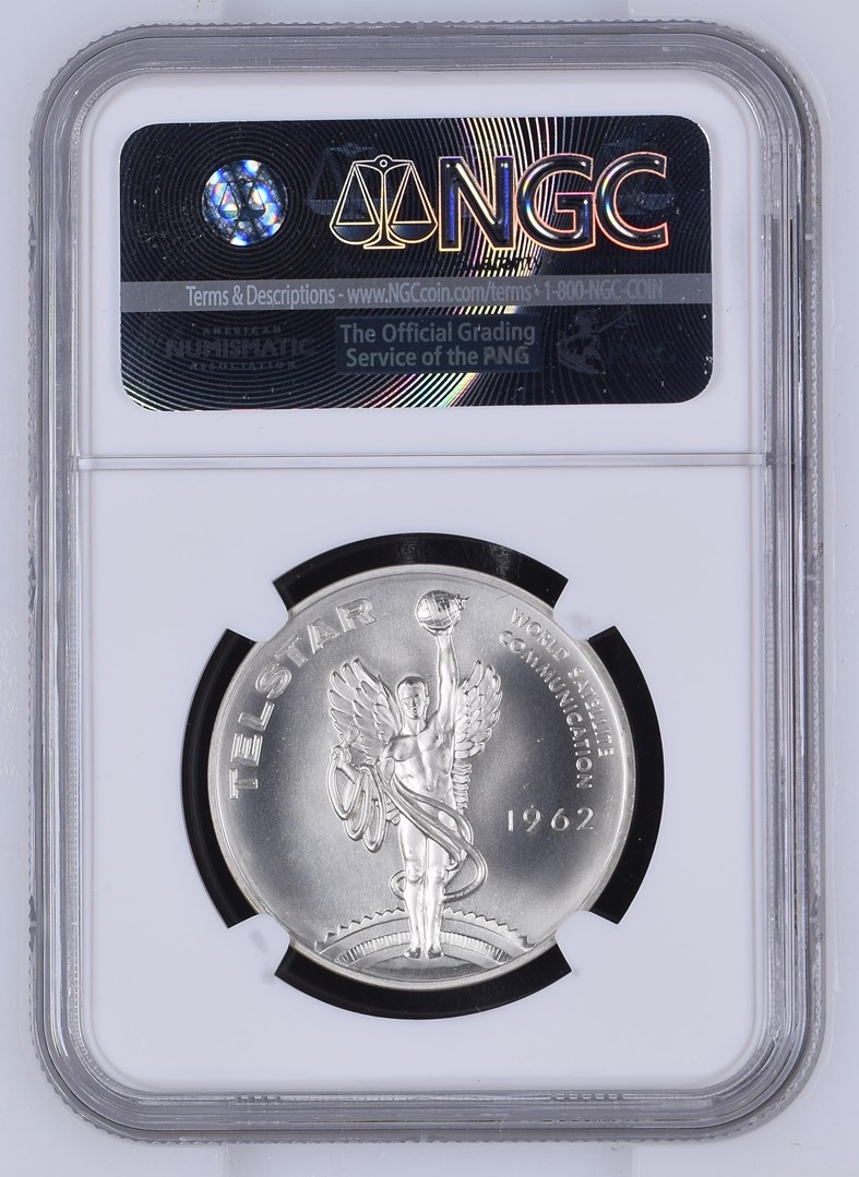 1962 SILVER PROJECT MERCURY - TELSTAR SC50C MS | Coin Explorer | NGC