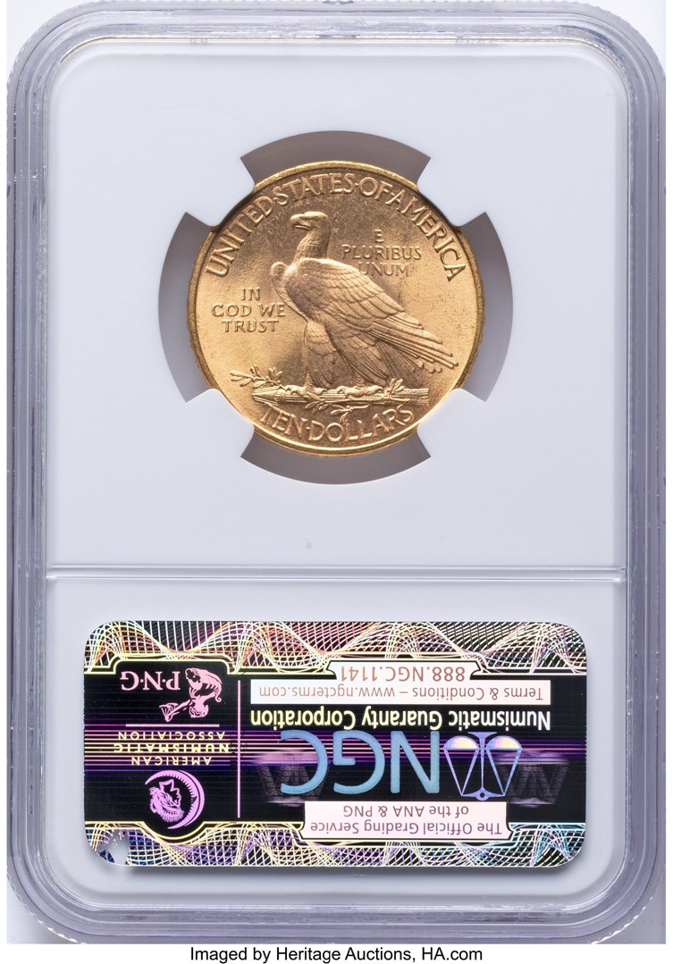 1910 $10 MS | Coin Explorer | NGC