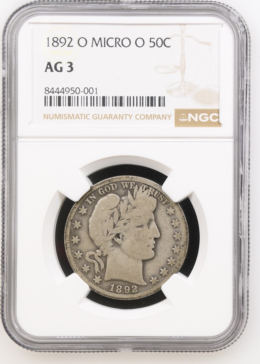 1892 O MICRO O 50C MS | Coin Explorer | NGC