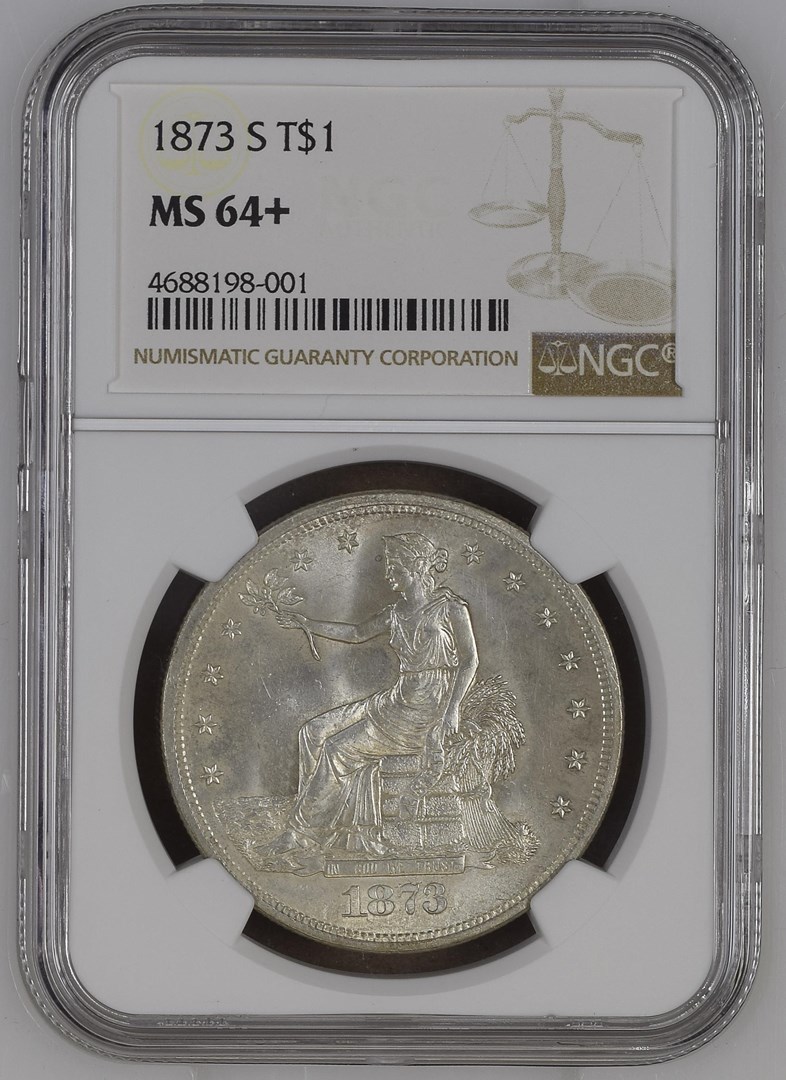 1873 S T$1 MS | Coin Explorer | NGC