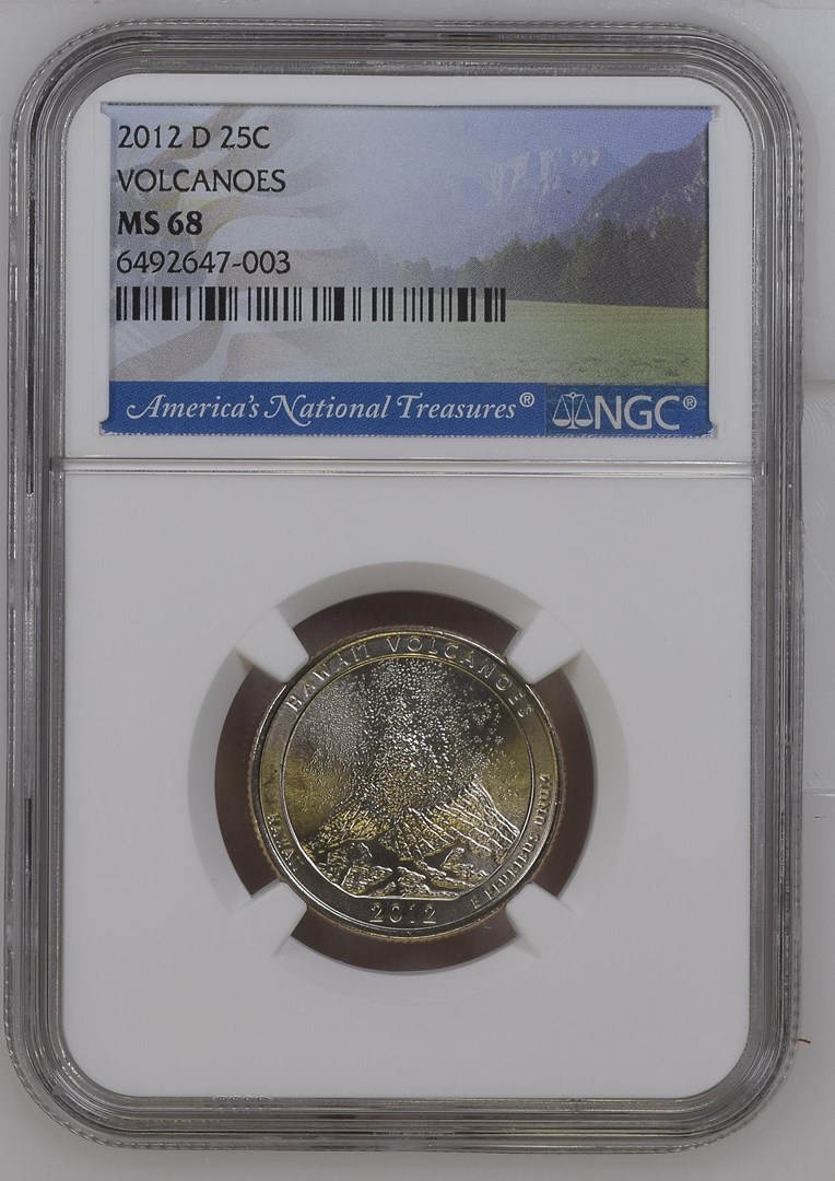 2012 D VOLCANOES 25C MS | Coin Explorer | NGC