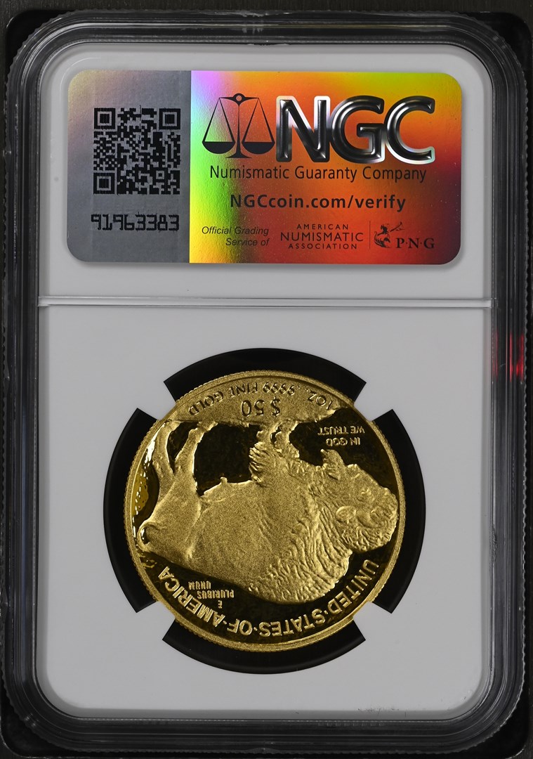2014 W BUFFALO .9999 FINE G$50 PF | Coin Explorer | NGC