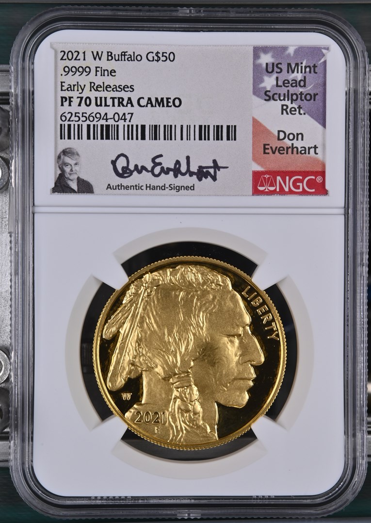 2021 W Buffalo .9999 Fine G$50 PF | Coin Explorer | NGC