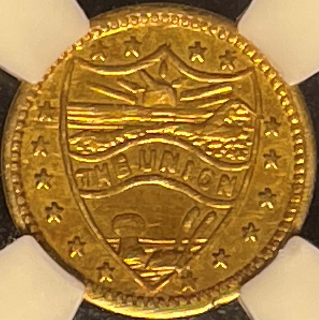 1914 OREGON GOLD HART'S COINS OF THE WEST 25C MS | Coin Explorer | NGC