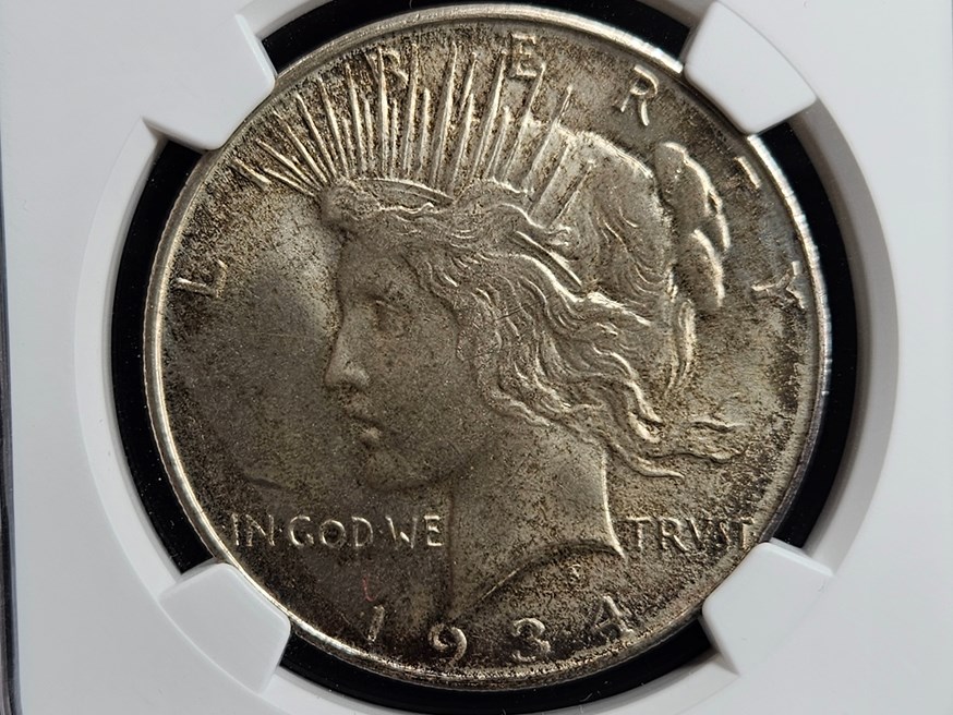 NGC-AU 洗浄 アメリカ合衆国 1934D ピースダラー　銀貨 1934 D $1 MS | Coin Explorer | NGC