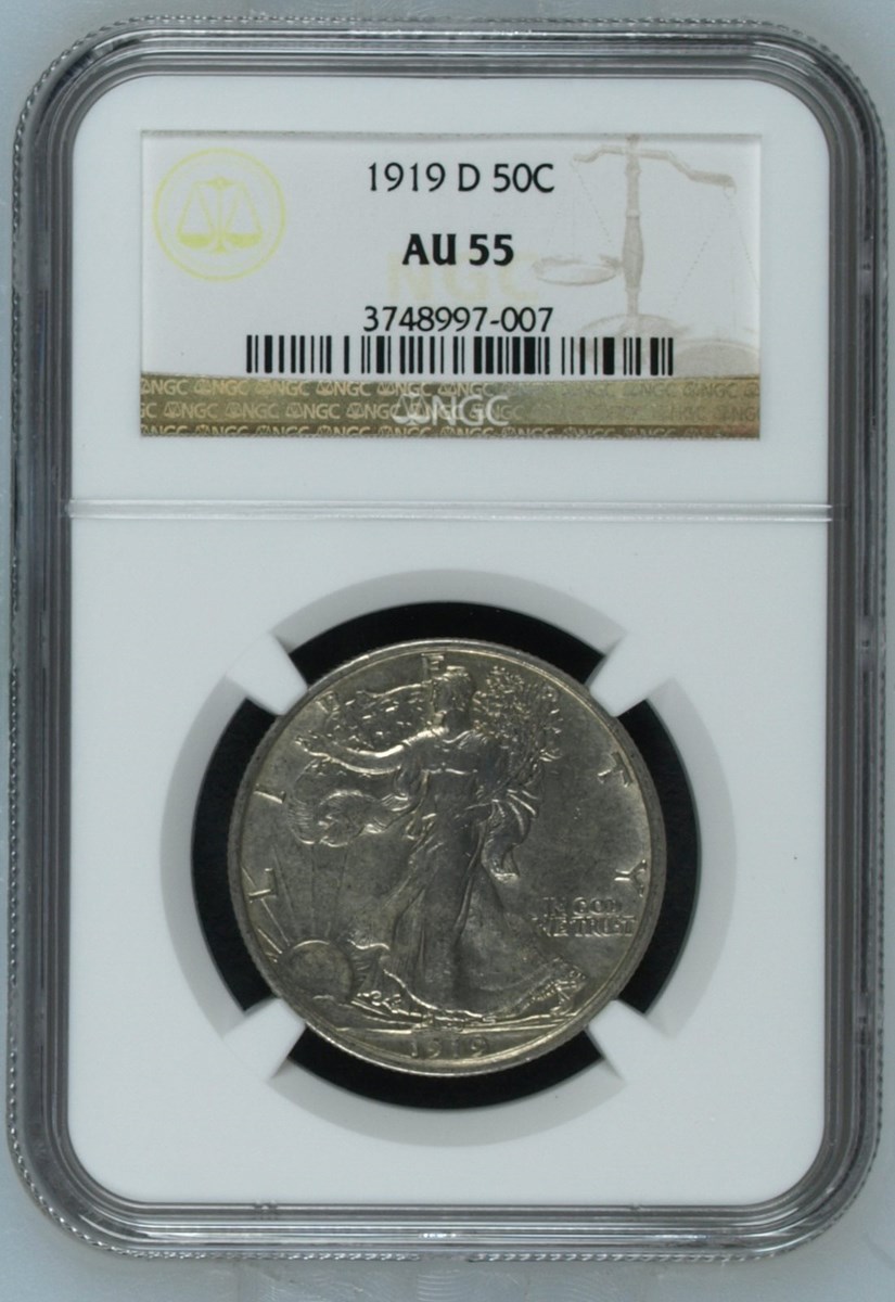 1919 D 50C MS | Coin Explorer | NGC
