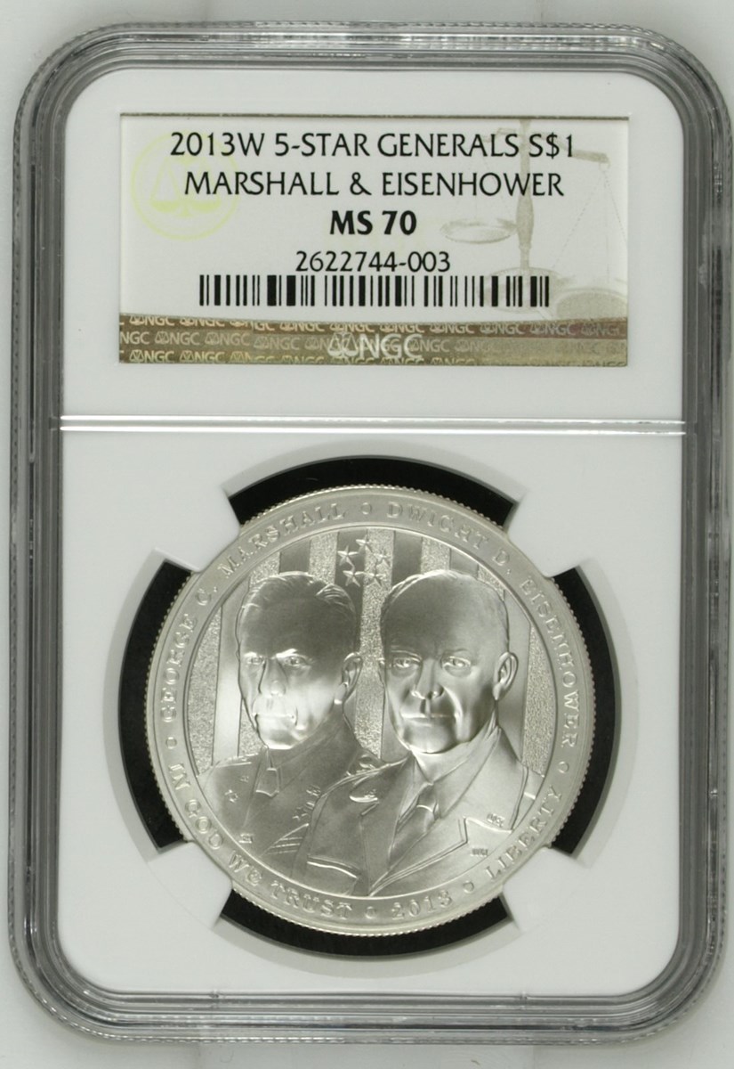 2013 W 5-STAR GENERALS S$1 MS | Coin Explorer | NGC