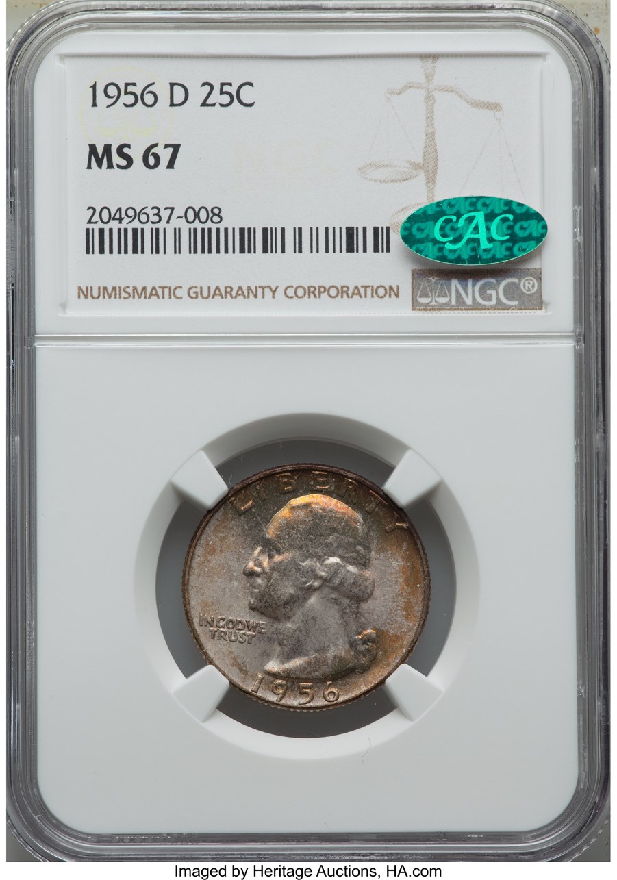 1956 D 25C MS | Coin Explorer | NGC