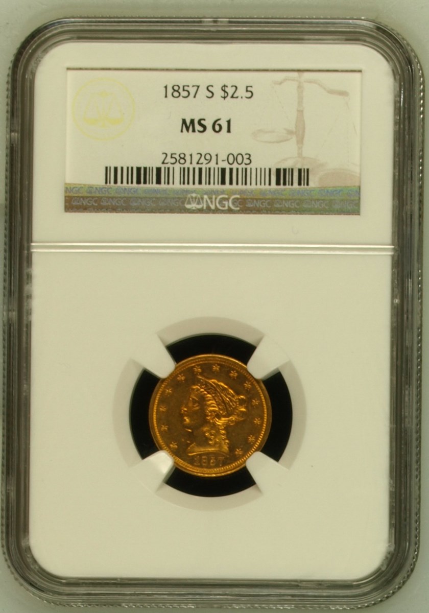 1857 S $2.5 MS | Coin Explorer | NGC