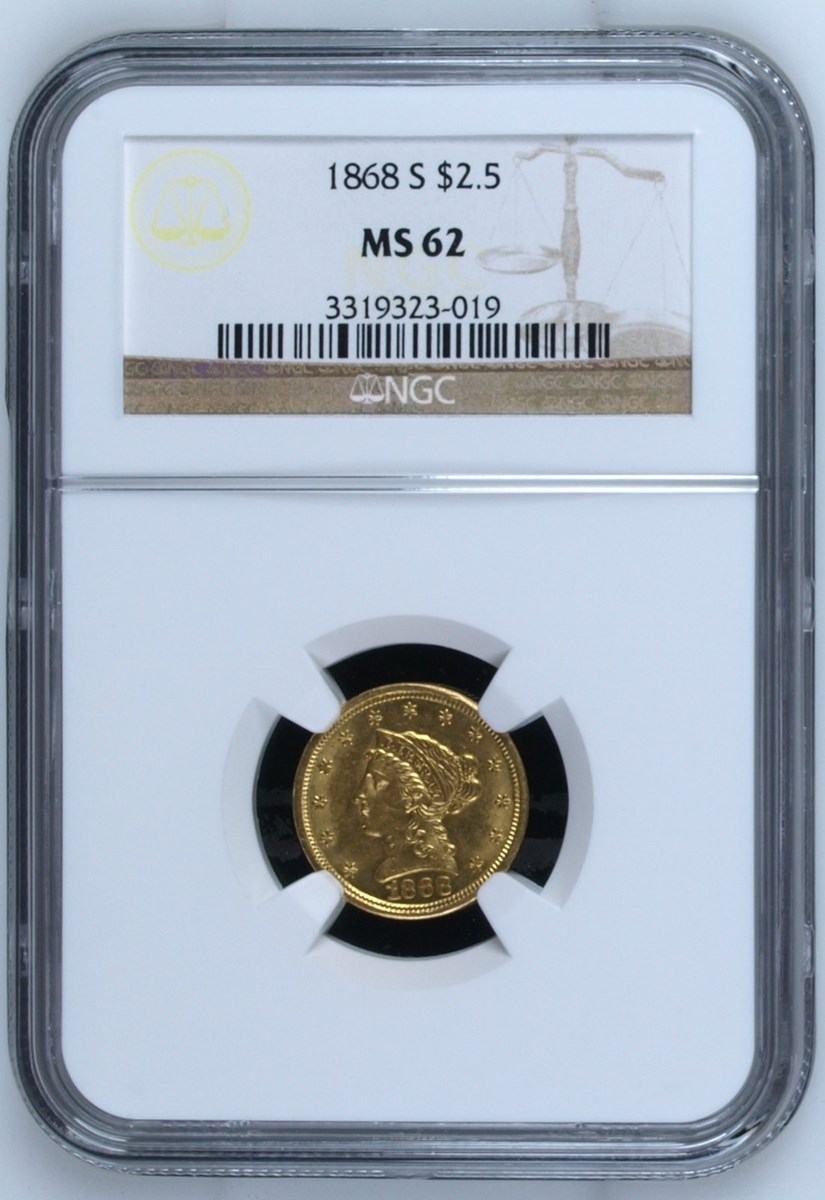 1868 S $2.5 MS | Coin Explorer | NGC