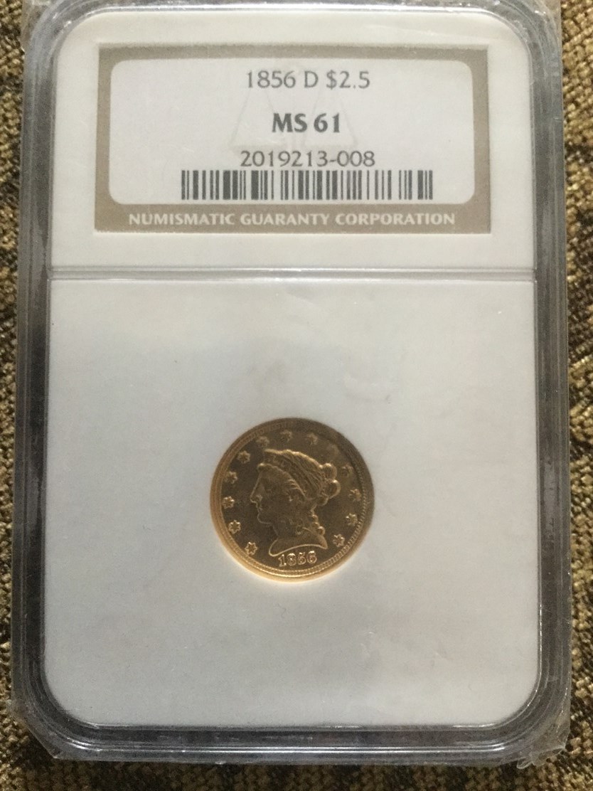 1856 D $2.5 MS | Coin Explorer | NGC