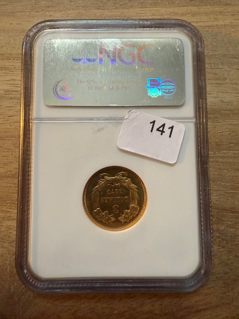 1870 $3 MS | Coin Explorer | NGC