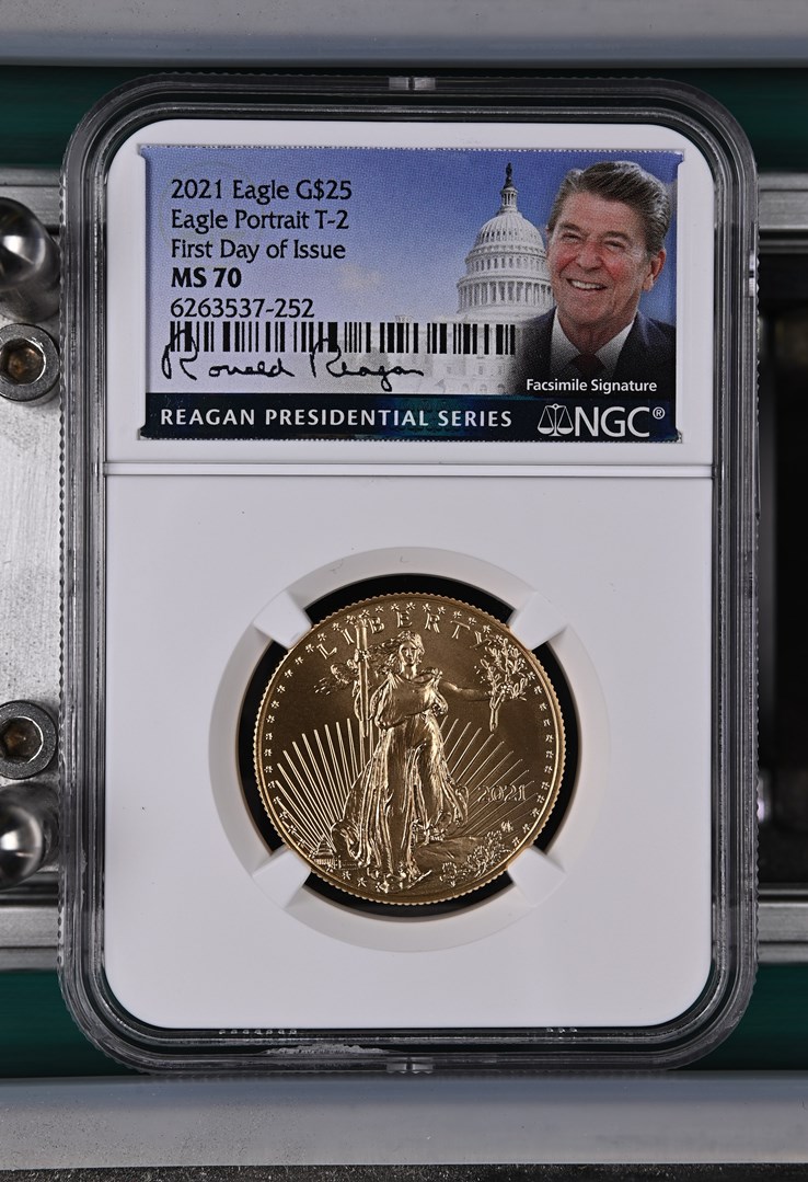 2021 Eagle Eagle Portrait T-2 G$25 MS | Coin Explorer | NGC