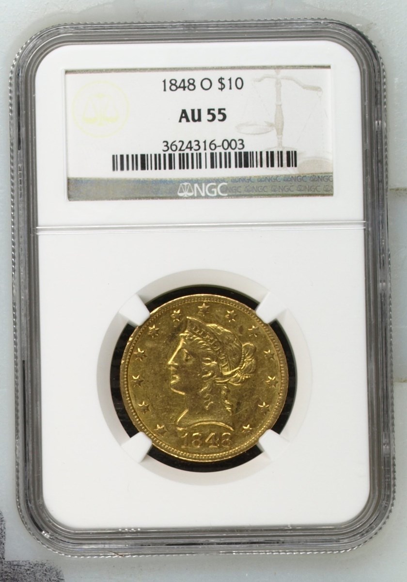 1848 O $10 MS | Coin Explorer | NGC