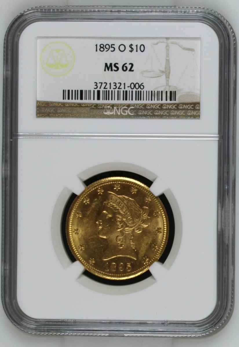 1895 O $10 MS | Coin Explorer | NGC