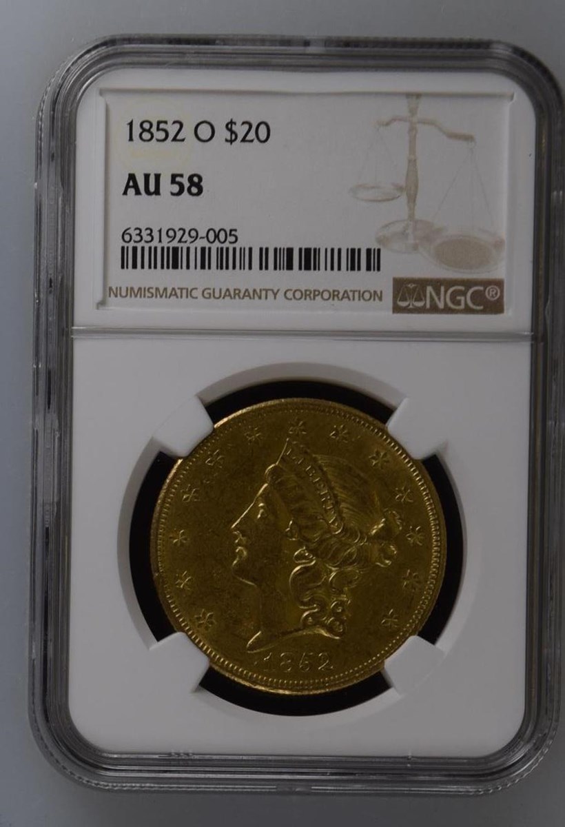 1852 O $20 MS | Coin Explorer | NGC