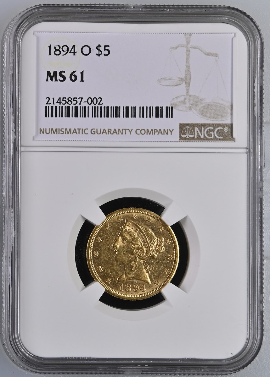 1894 O $5 MS | Coin Explorer | NGC