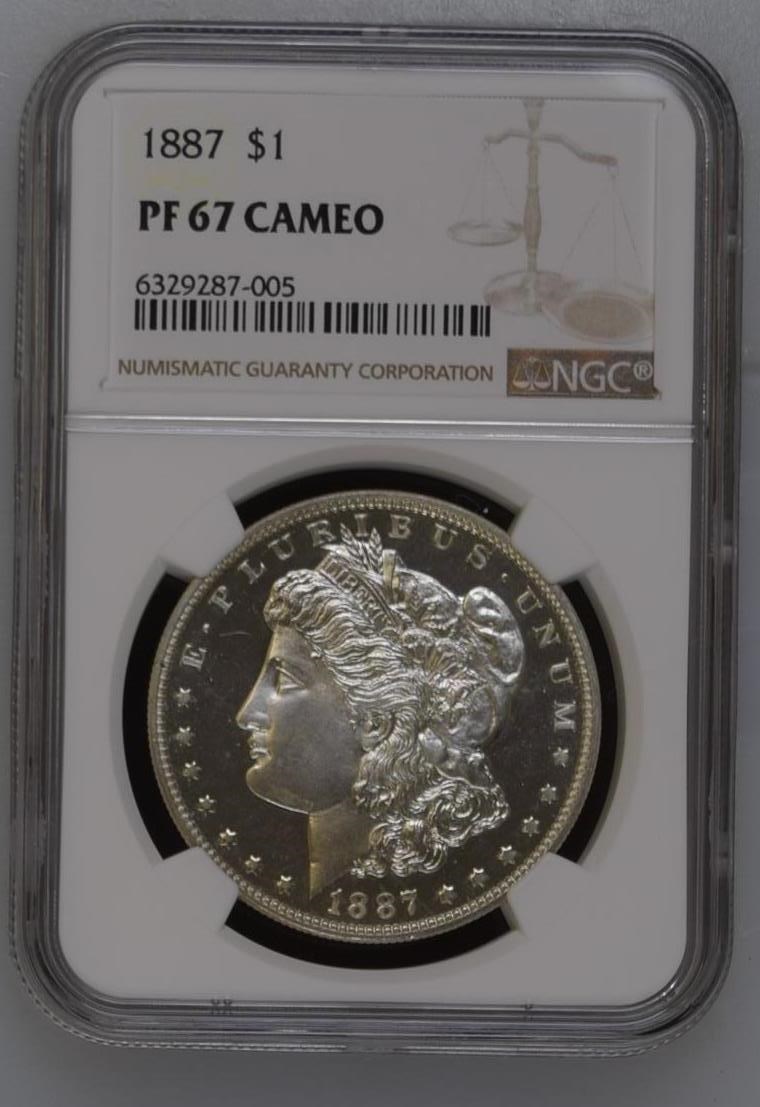 1887 $1 PF | Coin Explorer | NGC