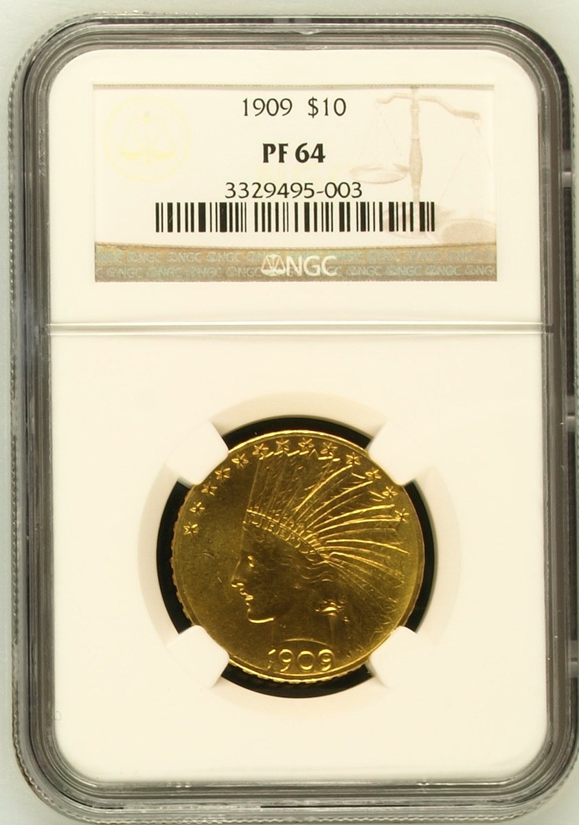 1909 $10 PF | Coin Explorer | NGC