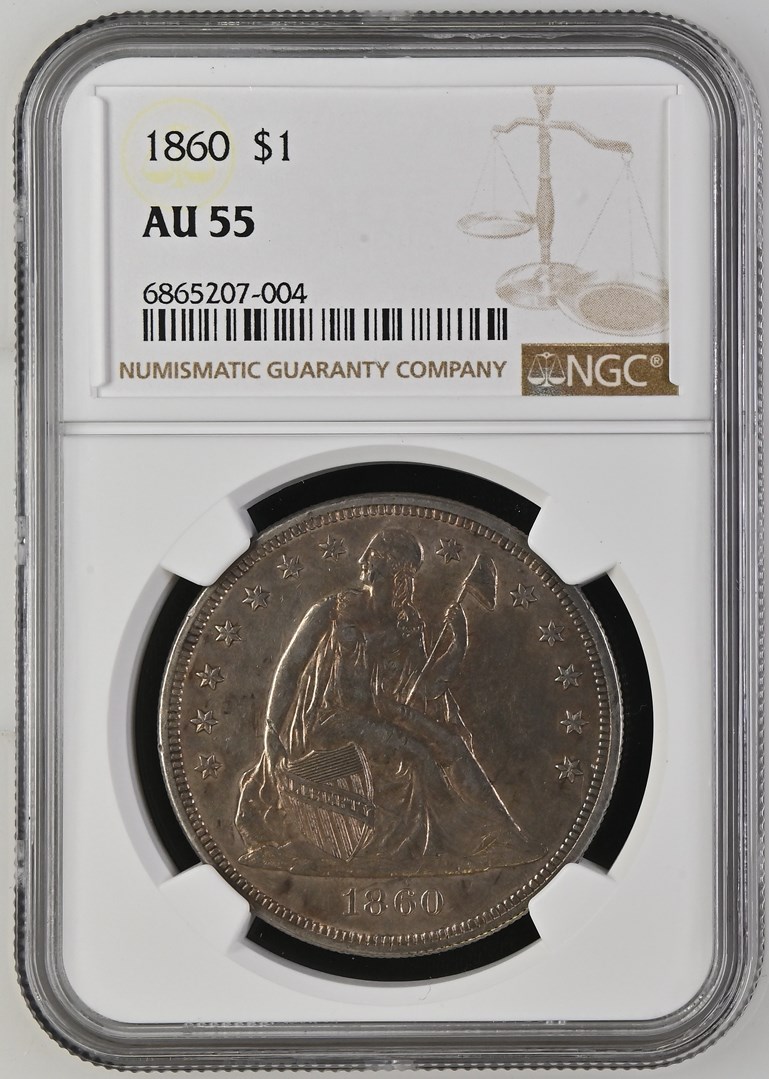 1860 $1 MS | Coin Explorer | NGC