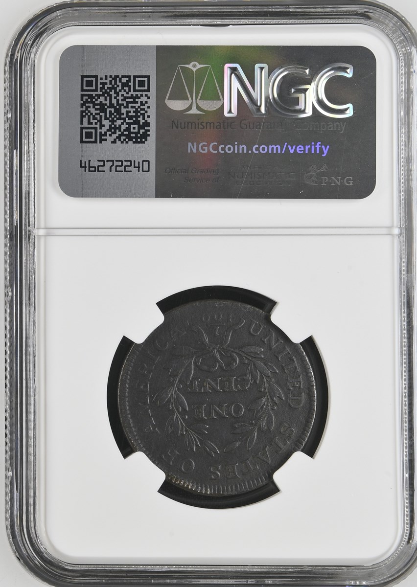1797 NO STEM REV OF 97 1C MS | Coin Explorer | NGC
