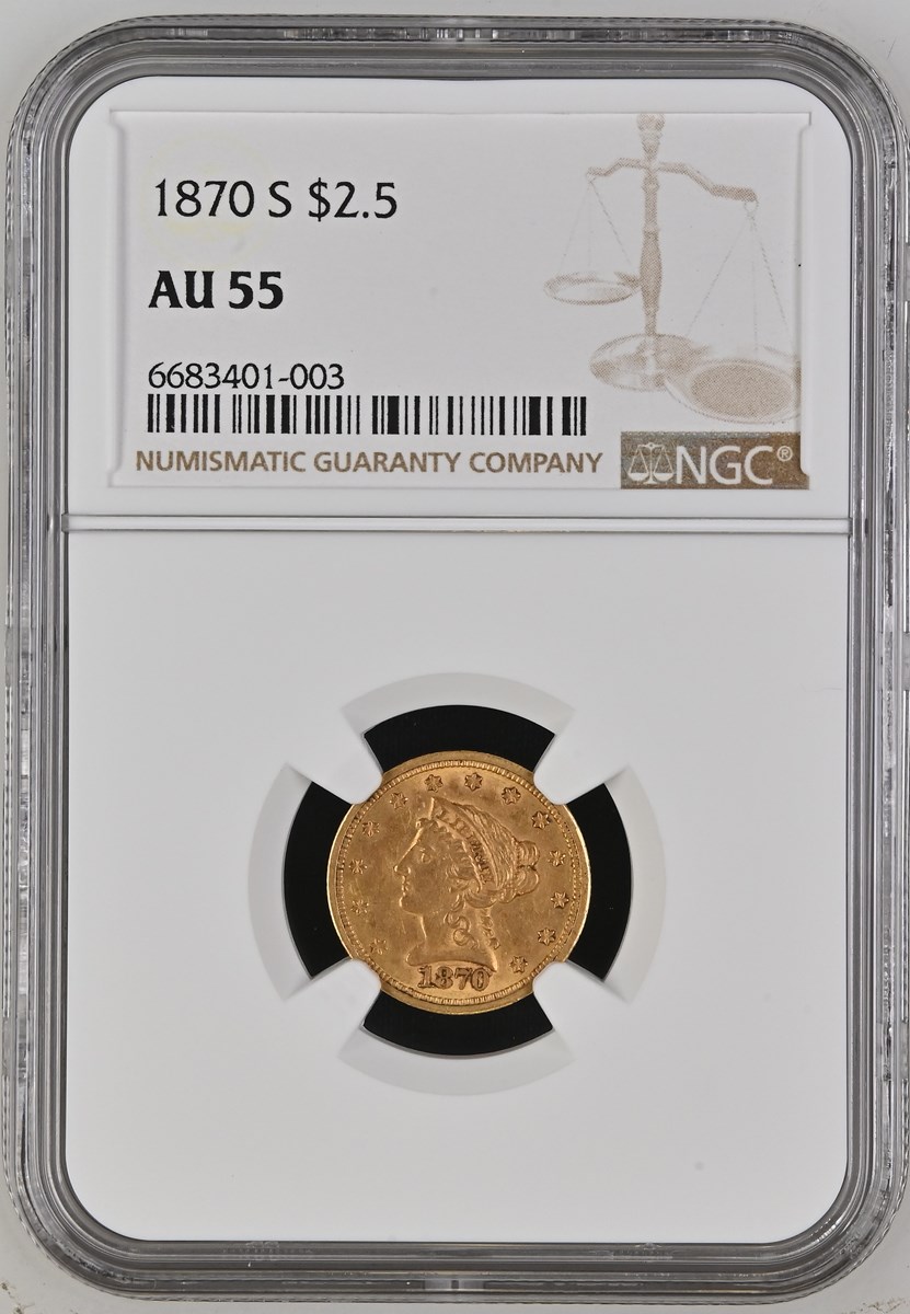 1870 S $2.5 MS | Coin Explorer | NGC