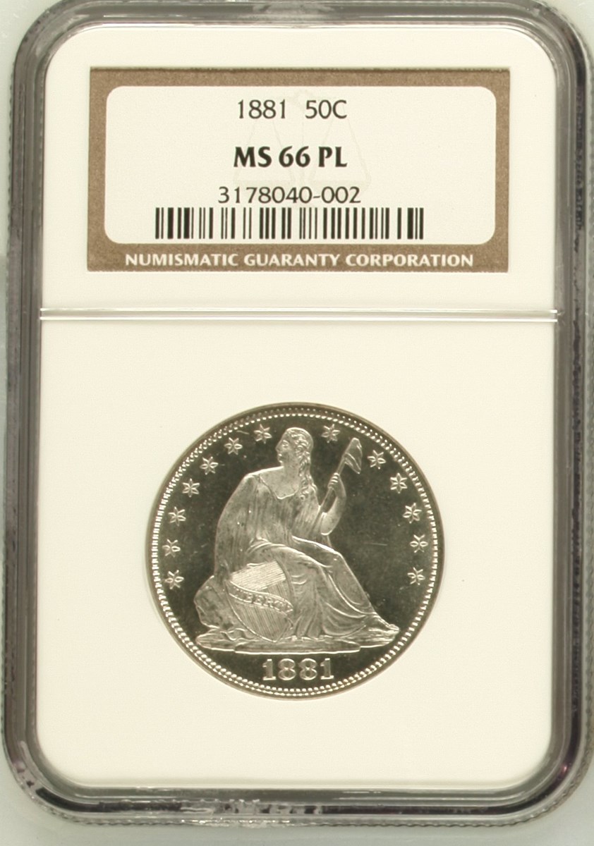 1881 50C MS | Coin Explorer | NGC