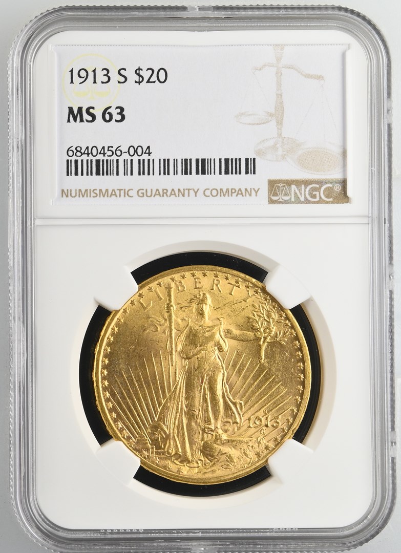 1913 S $20 MS | Coin Explorer | NGC