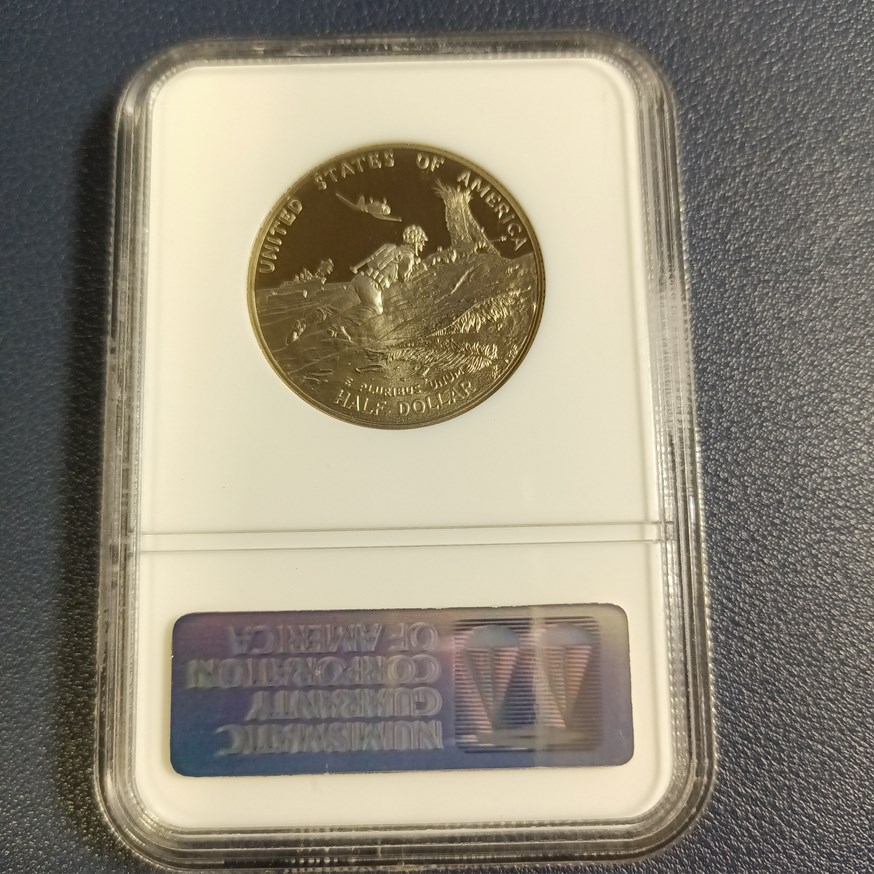 1991-1995 P WORLD WAR II ANNIVERSARY 50C PF | Coin Explorer | NGC