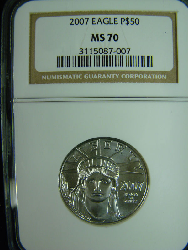 2007 EAGLE P$50 MS | Coin Explorer | NGC