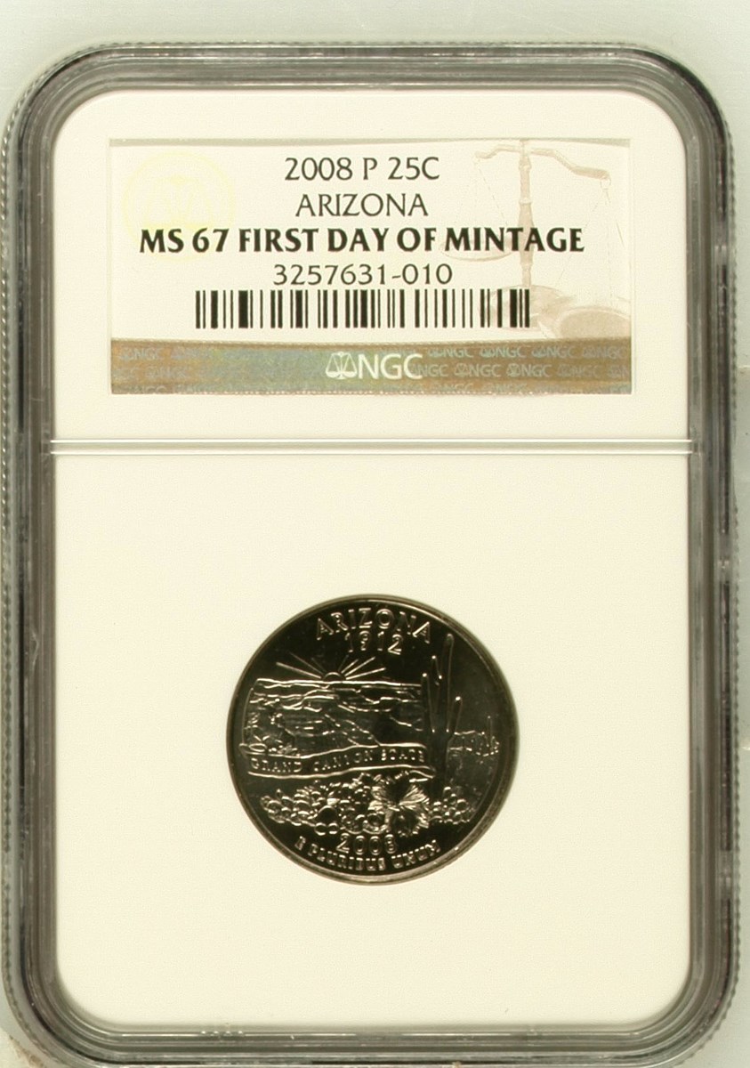 2008 P ARIZONA 25C MS | Coin Explorer | NGC