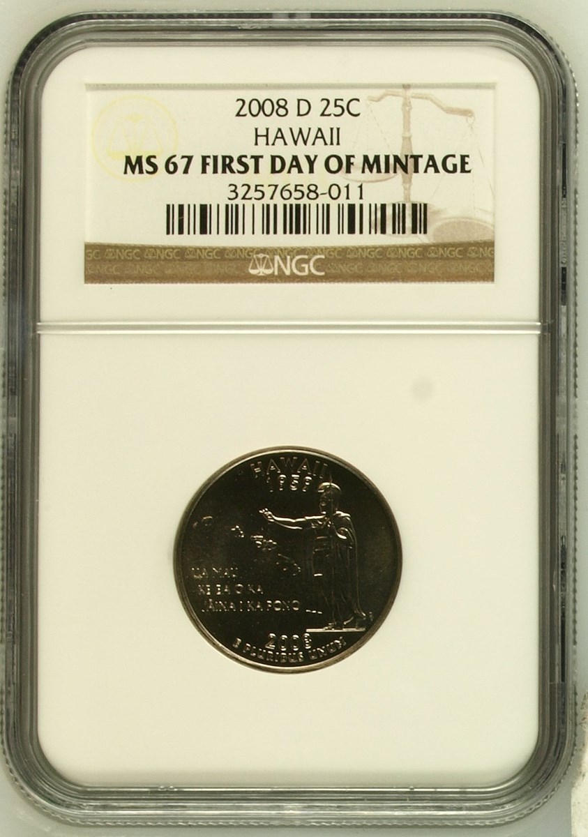 2008 D HAWAII 25C MS | Coin Explorer | NGC