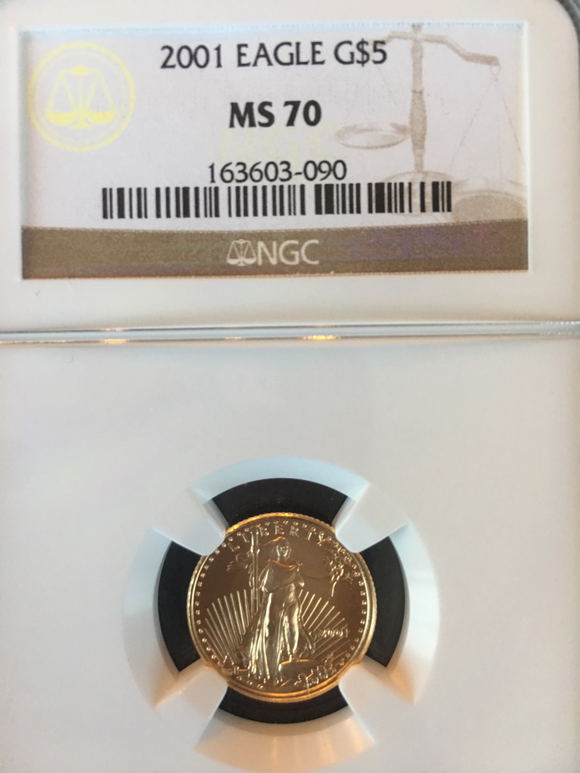 2001 EAGLE G$5 MS | Coin Explorer | NGC