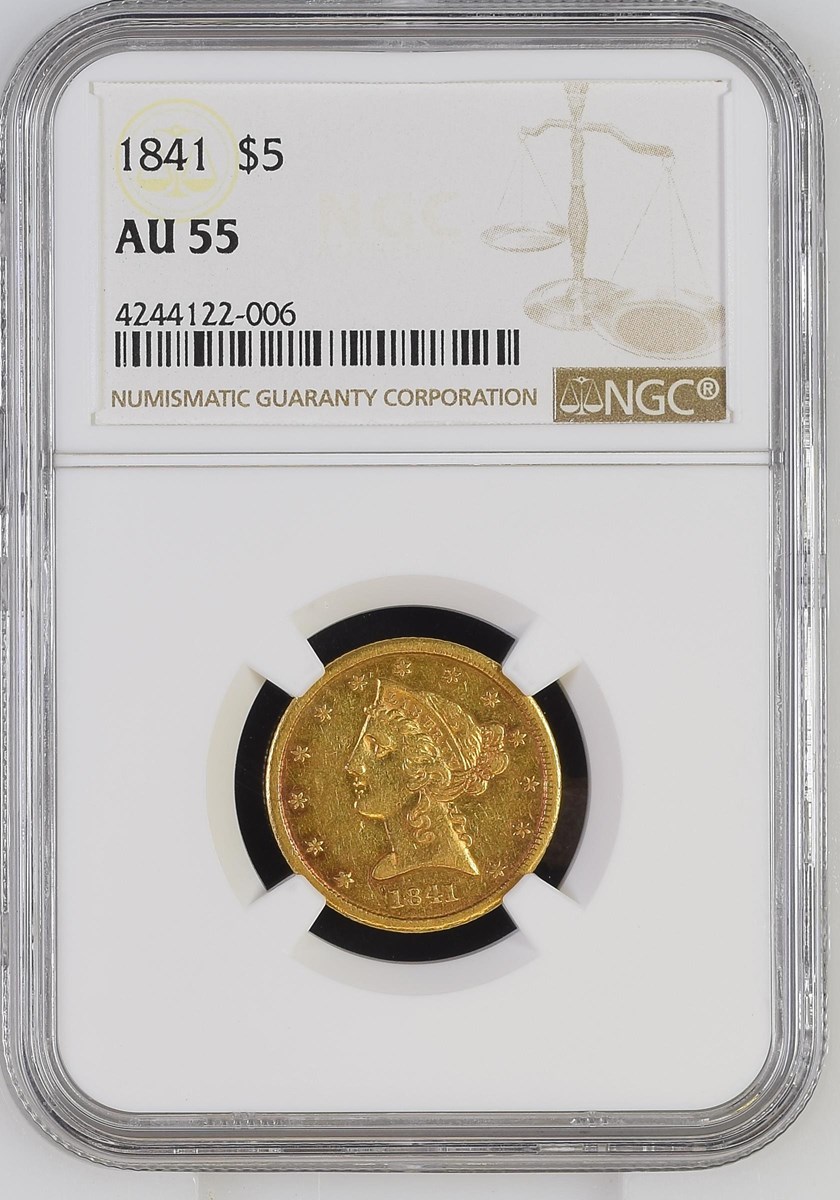 1841 $5 MS | Coin Explorer | NGC