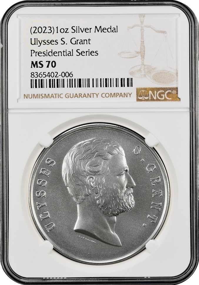 2023)1oz Silver Ulysses S. Grant Medal MS | Coin Explorer | NGC