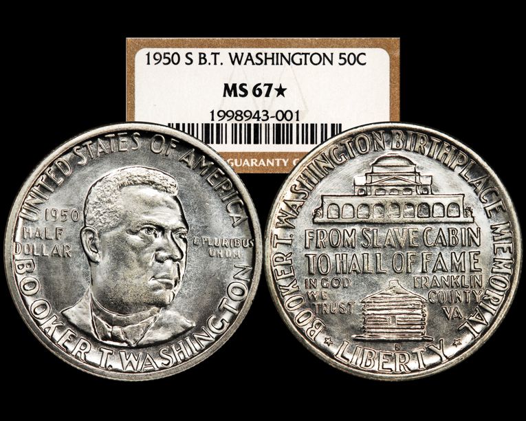 1950 S BOOKER T. WASHINGTON 50C MS | Coin Explorer | NGC