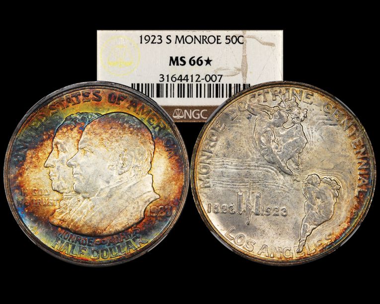 1923 S MONROE 50C MS | Coin Explorer | NGC